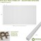 Ekena Millwork 48H x 1T Adjustable PVC Slat Wall Panel Kit w/ 1W Slats, Unfinished contains 42 Slats SWP84X48X1000UN - alternate 5